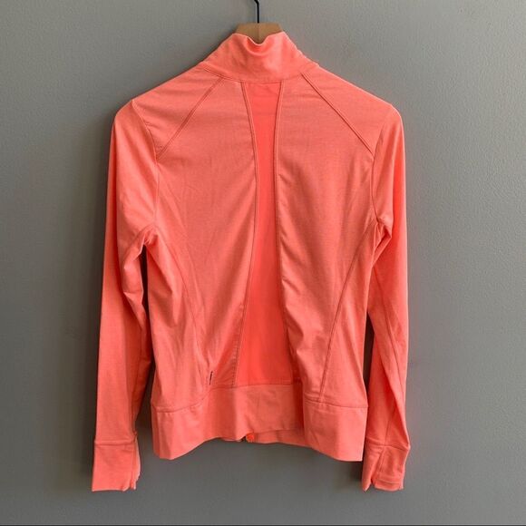 Lole Essential Zip Up Running Jacket Coral Orange Size Medium - Picture 4 of 12